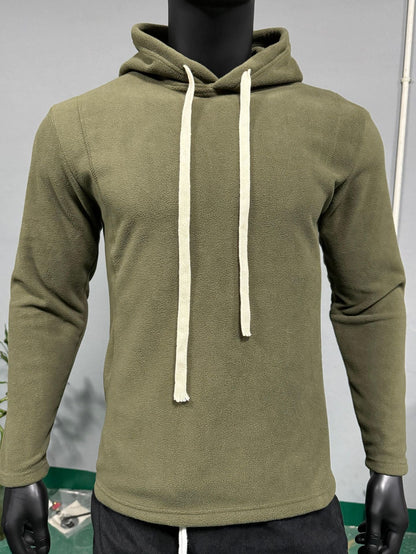 Herren Fleece Pullover Kapuzenjacke ModernSportlich