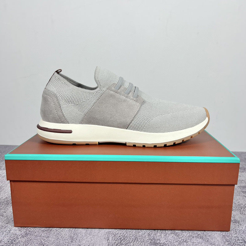 Damen Sneaker Bequem Slip-On Weich Laufsohle Elastisch