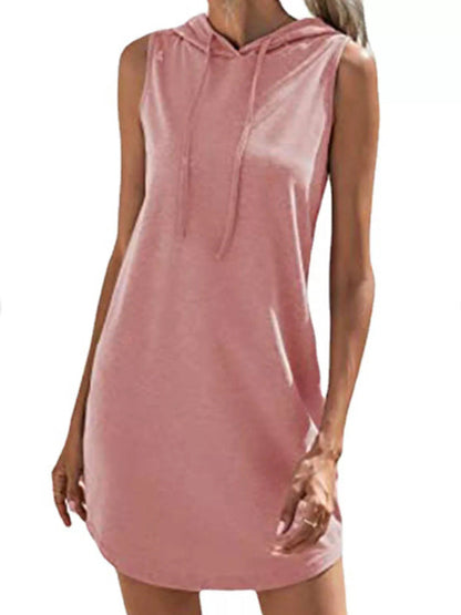 Damen Kapuzenkleid Atmungsaktiv Leicht Jersey