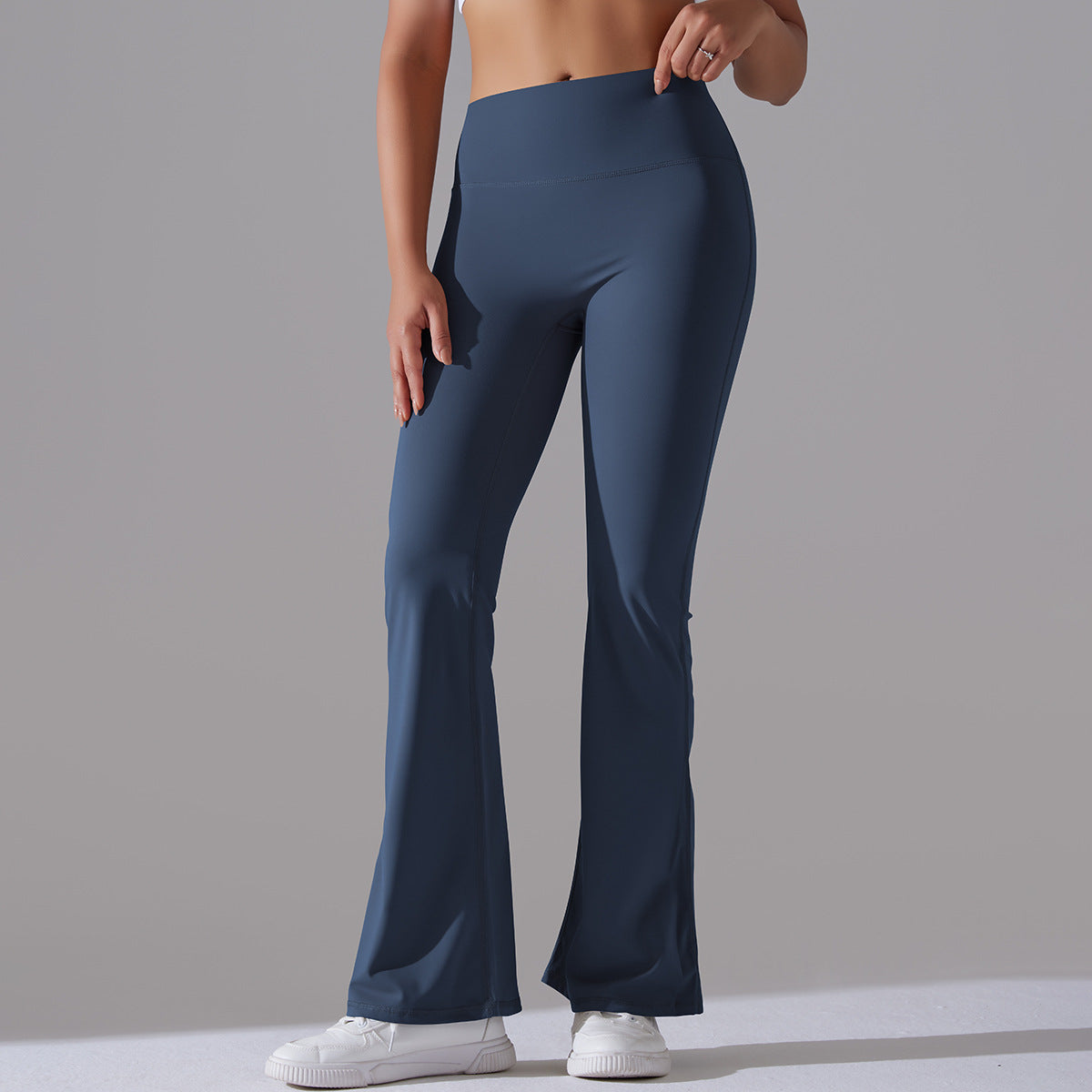 Fitnesshose Damengröße mit Hochem Bund Formende Leggings