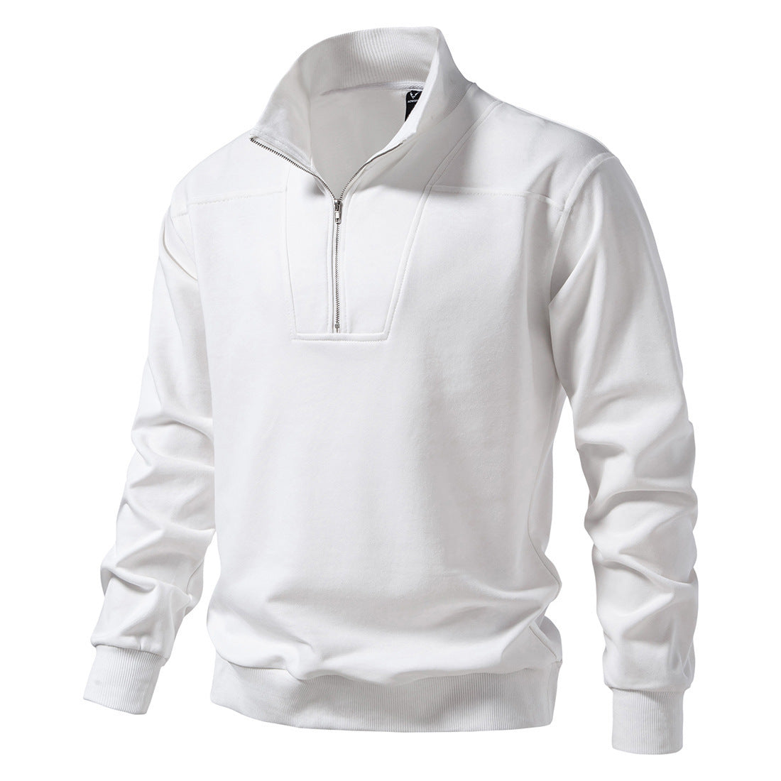 Herren Pullover Stehkragen Modern Bequem Halbzipp - BerlinGlamour