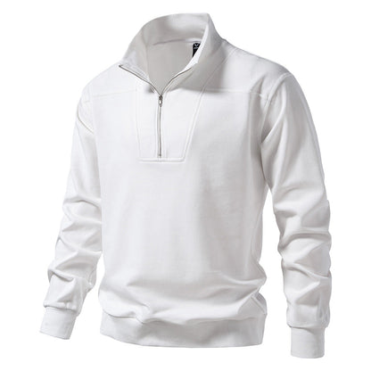 Herren Pullover Stehkragen Modern Bequem Halbzipp - BerlinGlamour
