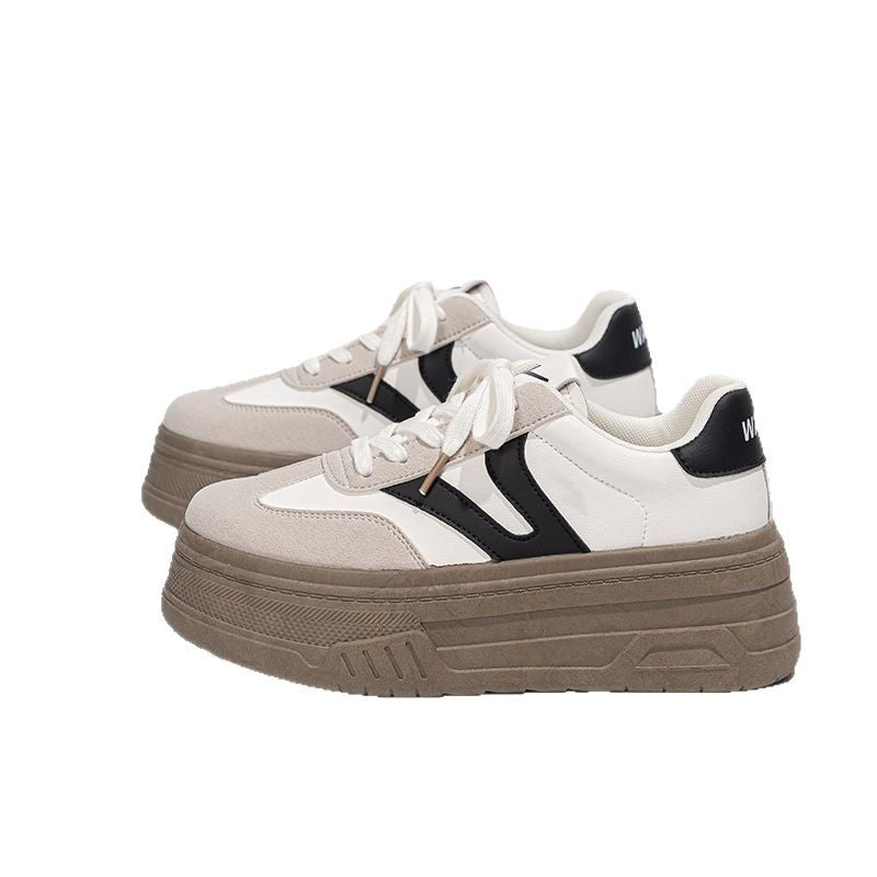 Damen Sneaker Plattform Schuhe dickes Sohle atmungsaktiv