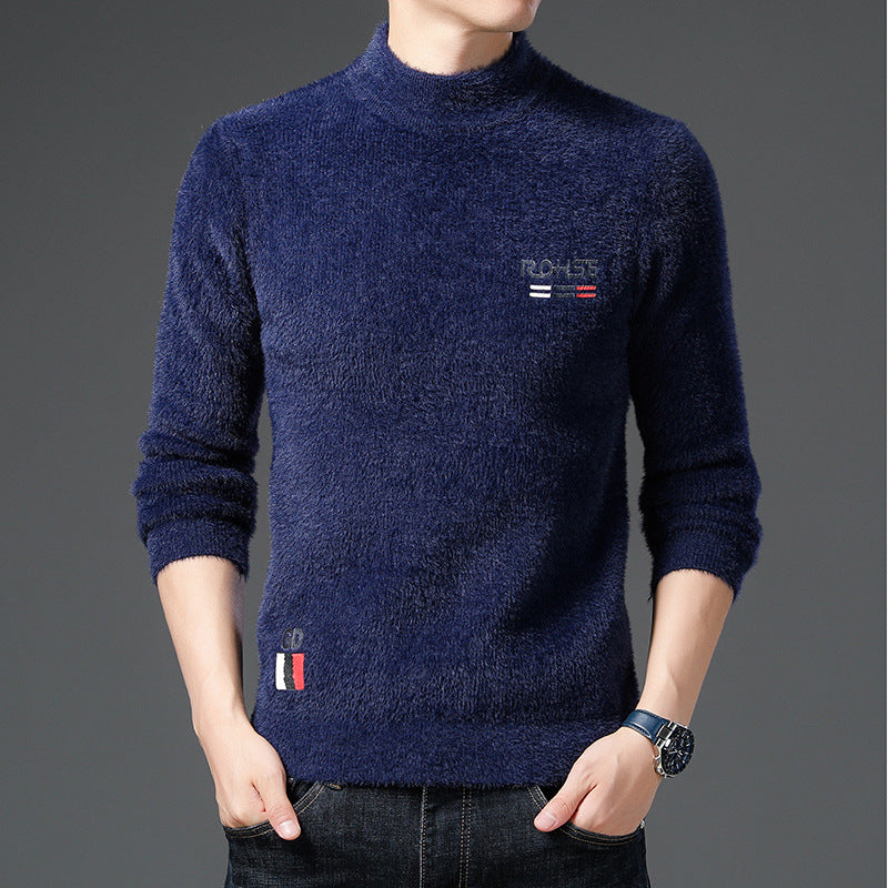 Herren Pullover Stehkragen Weich Modern