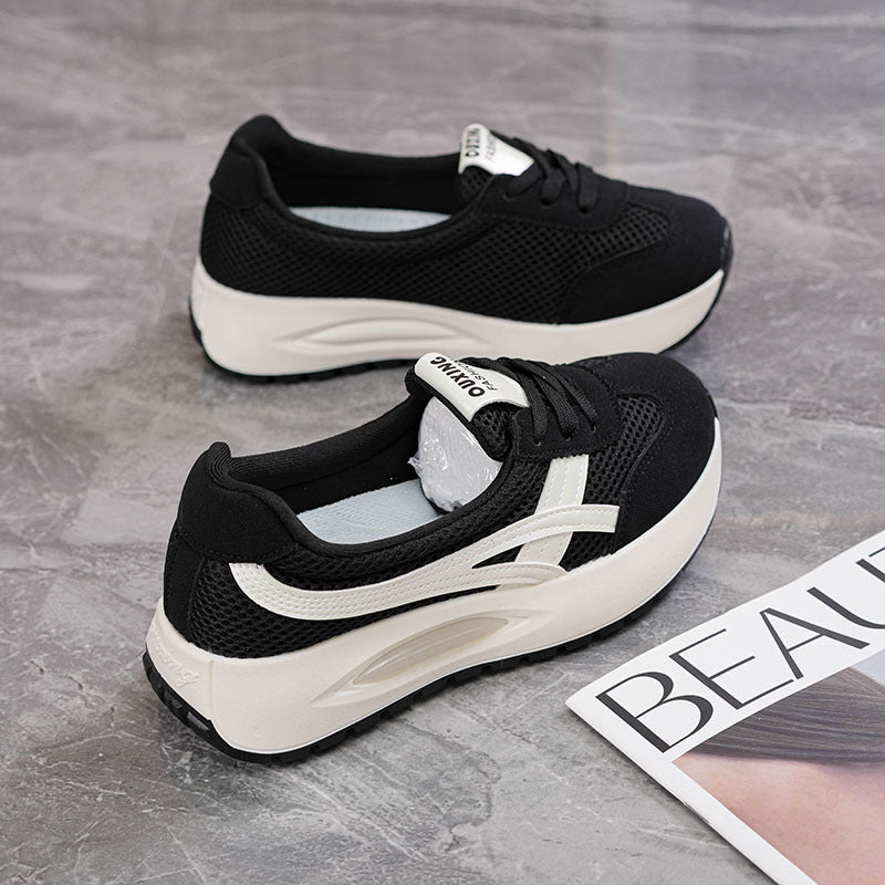 Damen Sport-Sneaker Bequem Atmungsaktiv Laufsohle Dämpfung