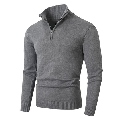 Herren Pullover Stehkragen Modern Reißverschluss Qualität