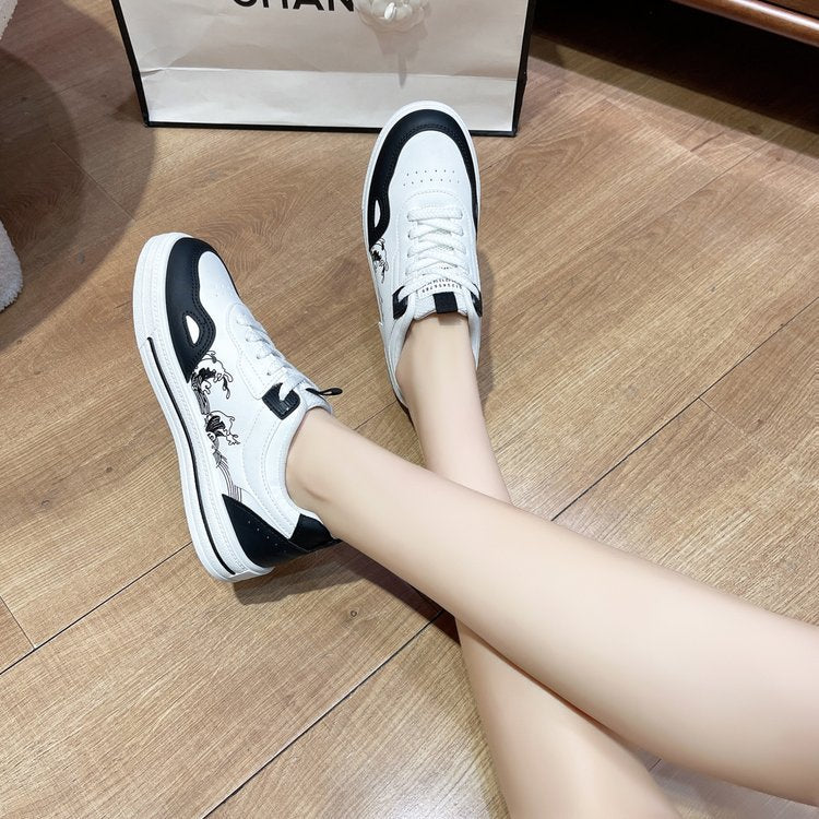 Damen Sneaker Atmungsaktiv Rutschfest Weiß
