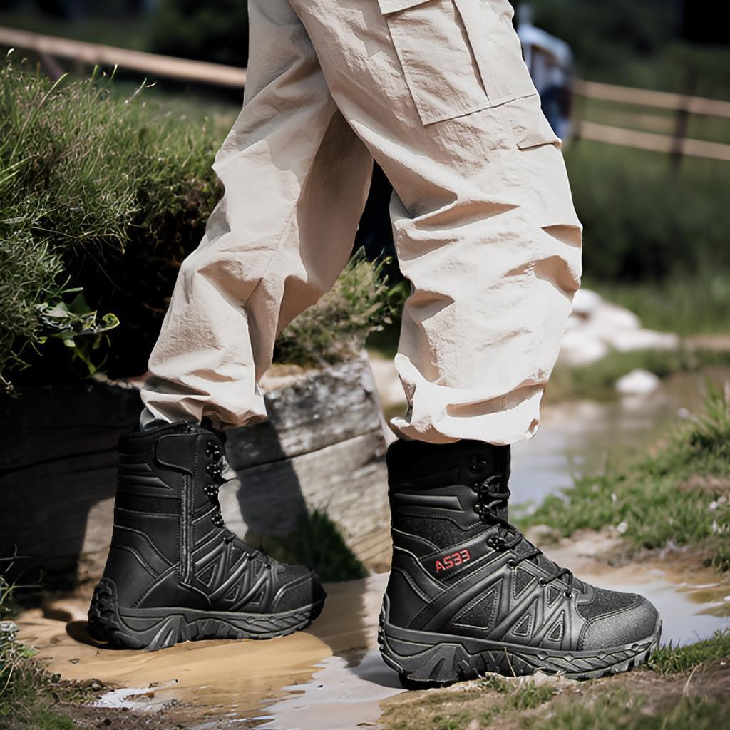 Herren Stiefel Tactical robust Knöchelhoch Schutzschuhe