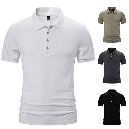 Herren Poloshirt Hochwertig Strukturiert Modern