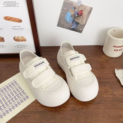 Damen Sneaker Slip On Bequem Klettverschluss Dämpfend