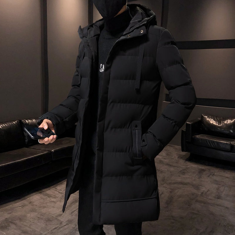 Herren Winterparka Isoliert Pufferjacke Kapuze Warm