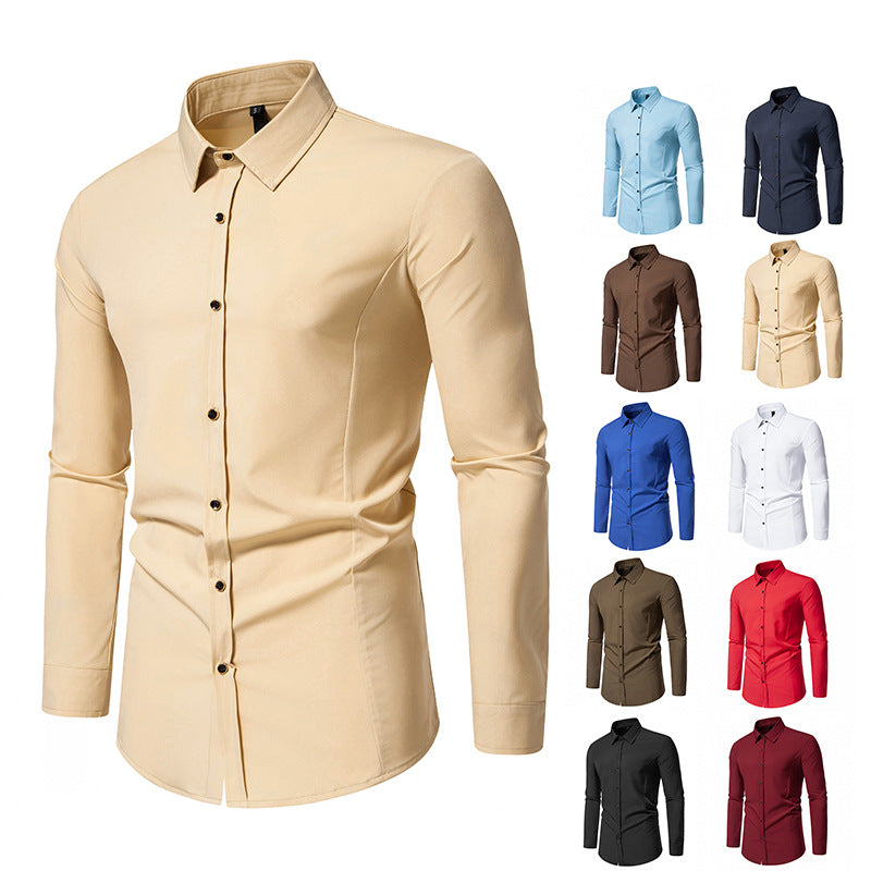 Herren Langarmhemd Elegant Slim Fit Modern - BerlinGlamour