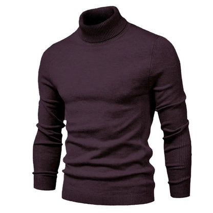 Herren Rollkragenpullover Eleganter Baumwoll Pullover Modern