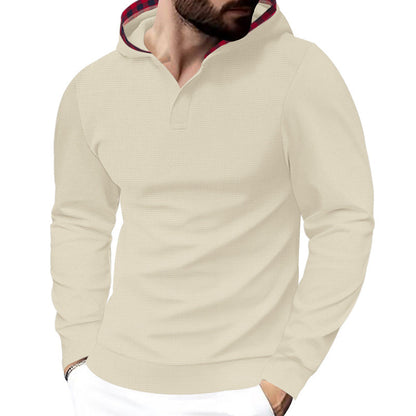 Herren Kapuzensweater Strukturiert Komfortabel Modern