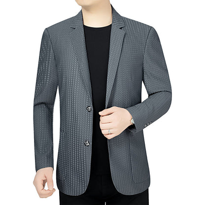 Herren Blazer Slim Fit Strukturiert Modern