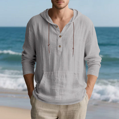 Herren Kapuzenpullover Lässig mit Kängurutasche Modern