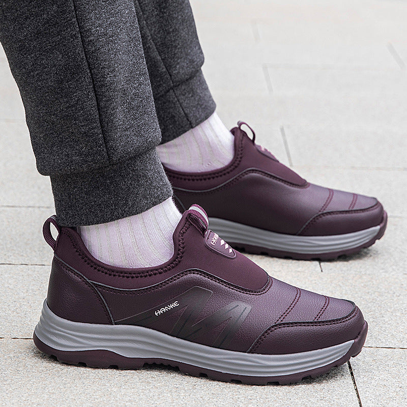 Damen Sneaker Slip On Bequem Rutschfest Flexibel