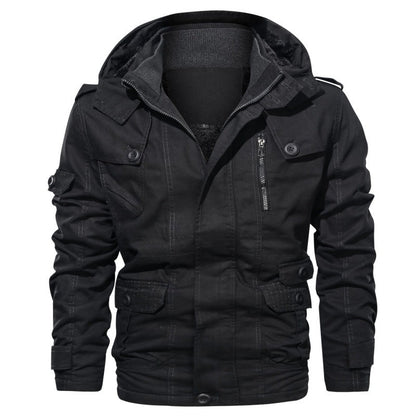 Herren Outdoor-Jacke Warm Isoliert mit vielen Taschen
