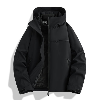 Herren Outdoor-Jacke wasserfest mit Kapuze Isolierung