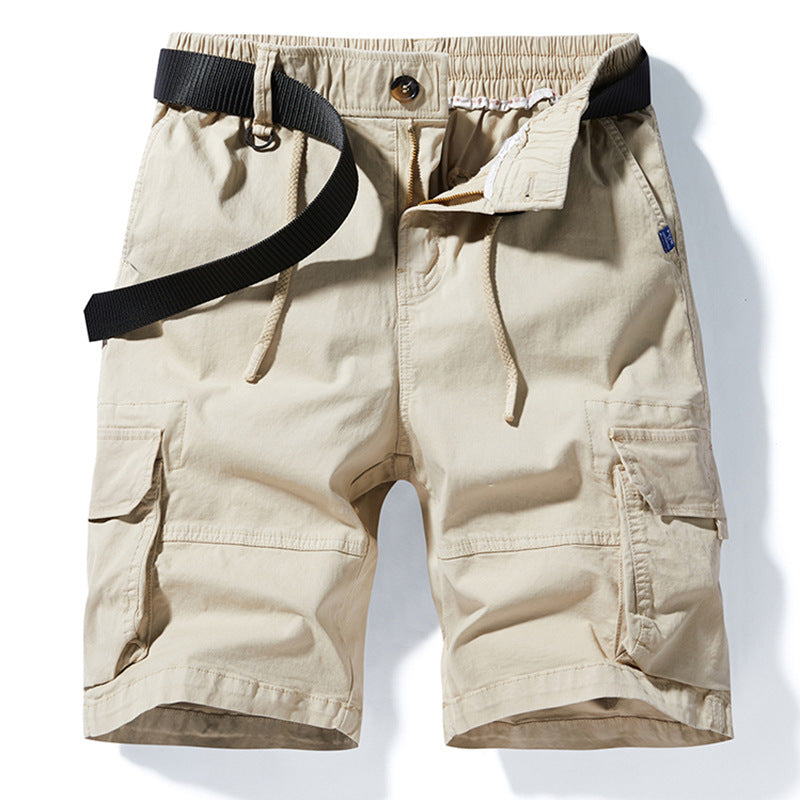 Herren Cargoshorts Elastisch Vieltaschig Freizeitshorts