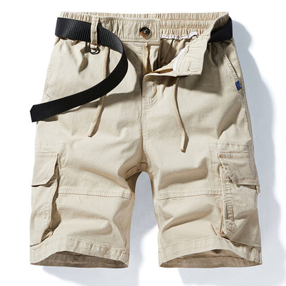Herren Cargoshorts Elastisch Vieltaschig Freizeitshorts