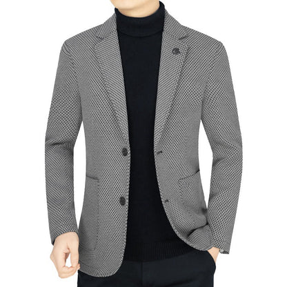 Herren Blazerjacke Slim Fit Stretch Modern