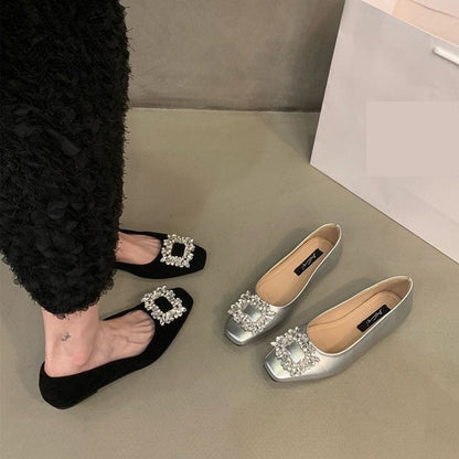 Damen Ballerinas Elegant mit Schmucksteinen Damen Schuhe