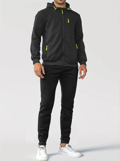 Herren Fleecejacke Sportlich Ergonomisch Mit Taschen