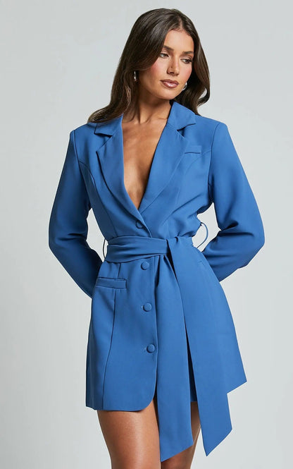 Dunja | Blazer-Kleid mit Gürtel für Damen Zendoo.de