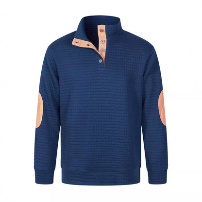 Herren Sweatpullover Bequem Mit Knöpfen Modern