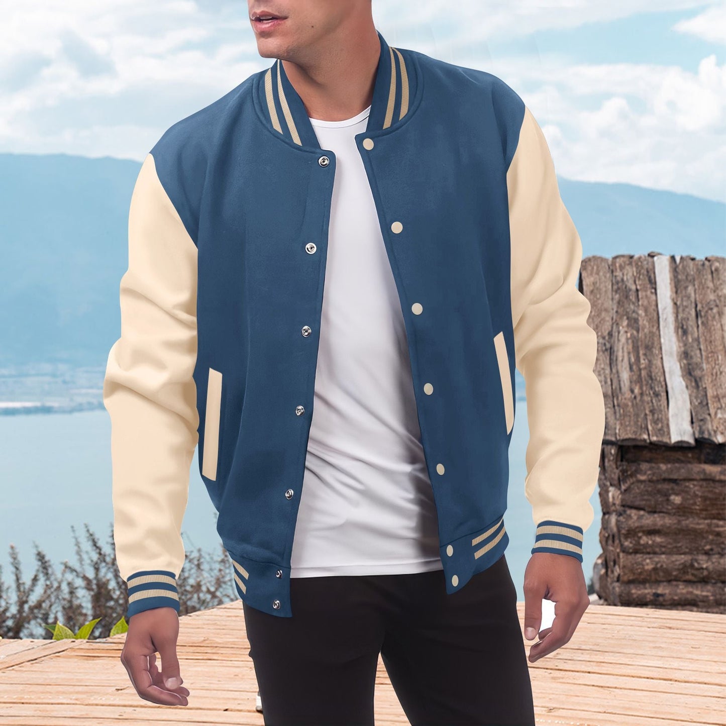 Herren Collegejacke Modern Urban Style