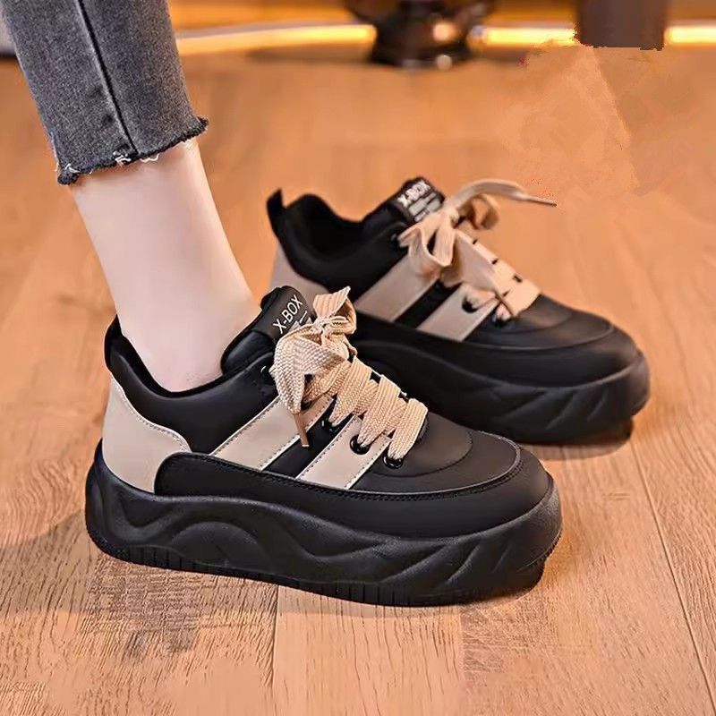 Damen Sneaker Chunky bequem gepolstert mit Schnürsenkel