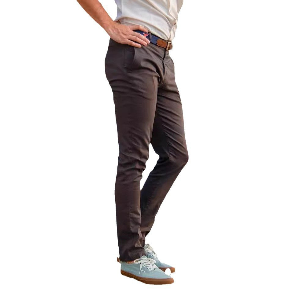 Herren Chino Hose Stretch Leicht Bequem