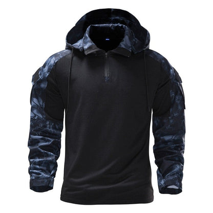 Taktischer Herren Pullover Camouflage Kapuze Outdoor