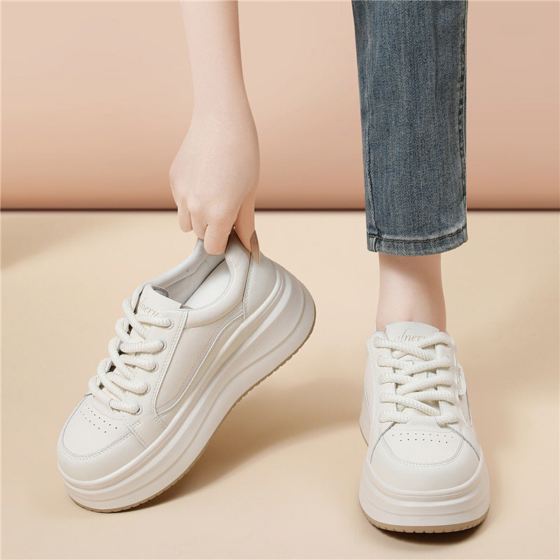 Damen Plateau Sneaker Hohe Dämpfung Trendy Schuhe