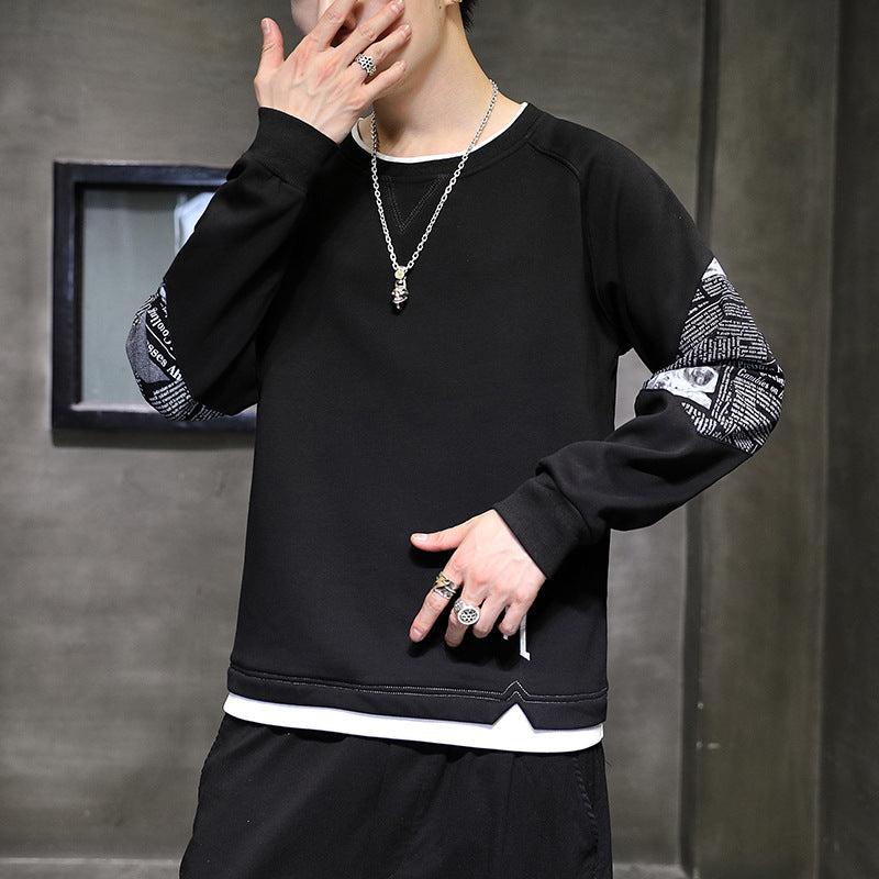Modisches Herren Sweatshirt mit trendigen Druckdetails