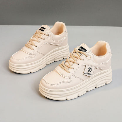 Damen Plateau Sneaker Sportlich Bequem Atmungsaktiv
