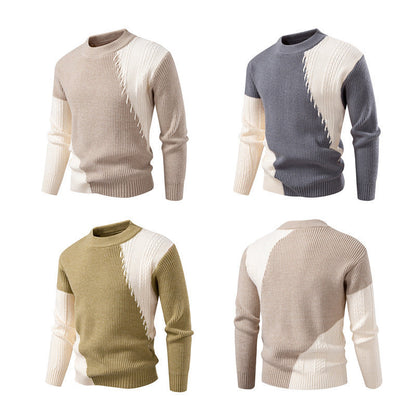 Herren Strickpullover Modern Elegant Kragen