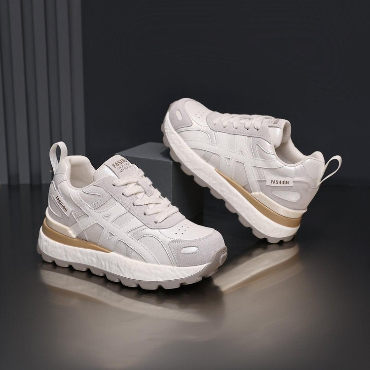 Damen Sneaker Sportlich Bequem Gepolstert Schwarz