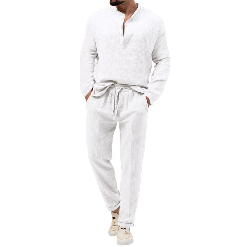 Herren Jogginganzug Waffelmuster Doppelpack Bequem