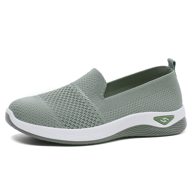 Damen Slip-On Schuhe Atmungsaktiv mit elastischer Passform Bequem