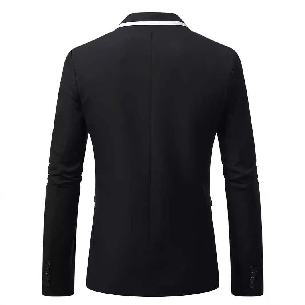 Herren Anzug Elegant mit Kontrastrevers Modern Slimfit