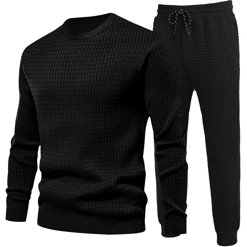 Herren Sportanzug Joggingset mit Struktur Optik Modern