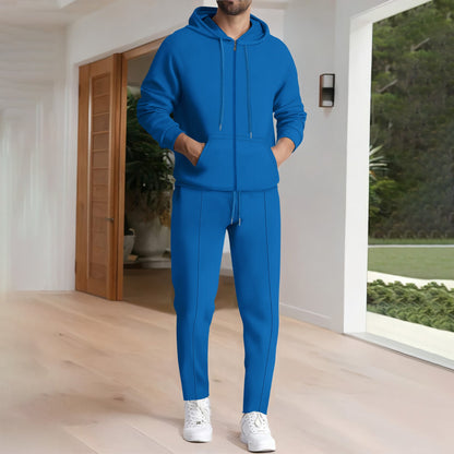 Herren Trainingsanzug Sportlich mit Kapuze und Taschen