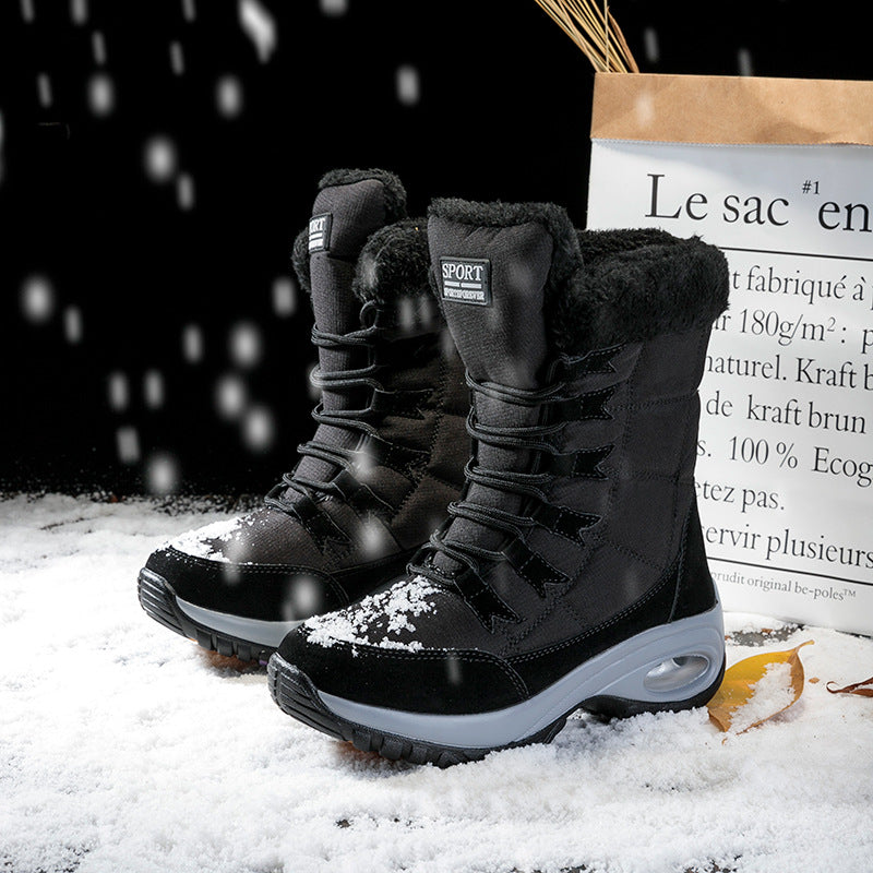Winterstiefel Damen Warm Isoliert Rutschfest
