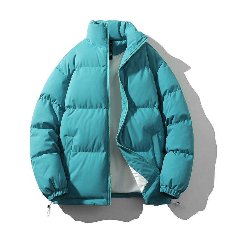 Herren Pufferjacke Isoliert Warm Hochkragen Modern