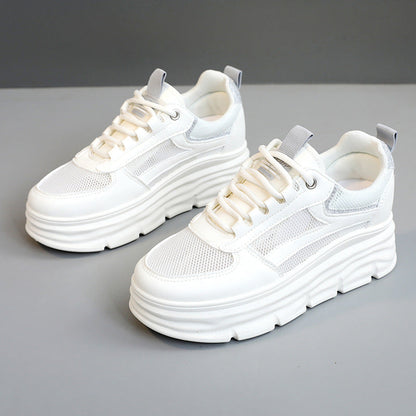 Damen Sneaker Chunky Plateau atmungsaktiv Modern