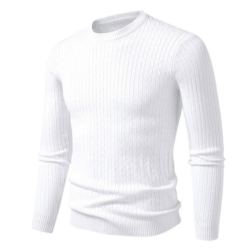 Herren Pullover Grobstrick Zopfmuster Elegantes Design