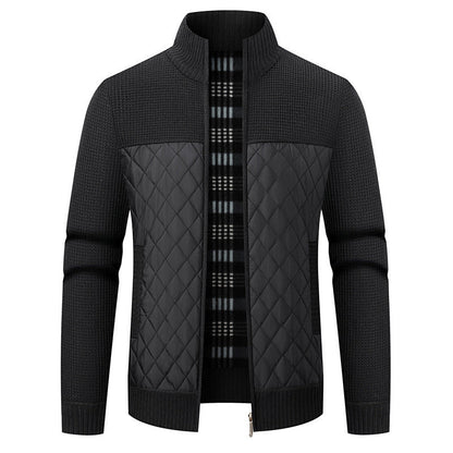Herren Übergangsjacke Modern Strukturiert Isoliert - BerlinGlamour
