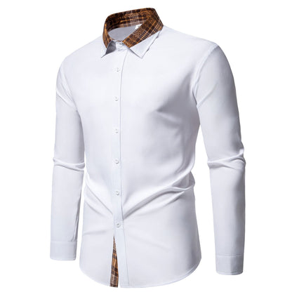 Herren Hemd Langarm Karo Modern Bequem Schnitt